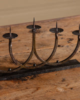 Brutalist Hammered Copper 5 Arm Candle Holder, 1960's - Lone Fox