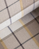 Brutalist Oak Armchairs in New Hampshire Plaid, Netherlands, 1970's (2 available) - Lone Fox