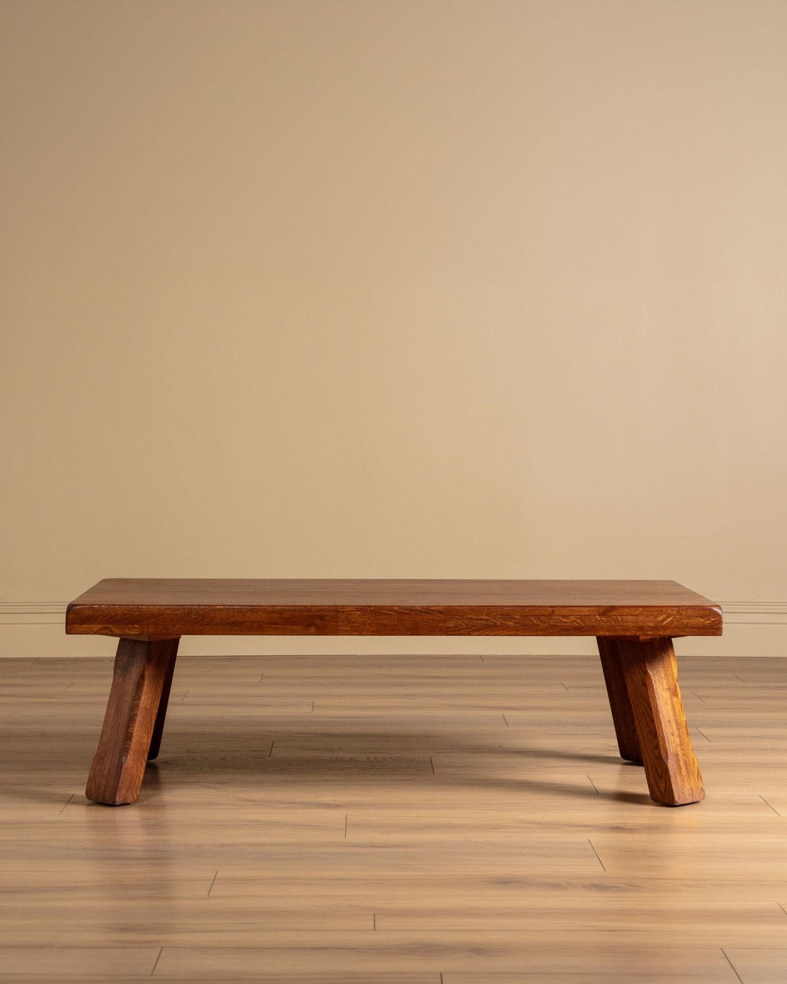 Brutalist Oak Coffee Table, Netherlands, 1970s – Lone Fox