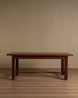 Brutalist Oak Dining Table w/ Two Leaves, France, 1960 - Lone Fox