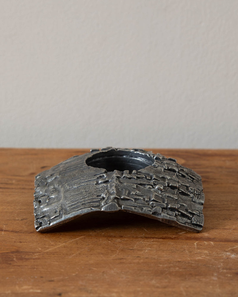 Brutalist Pewter Votive Holder - Lone Fox