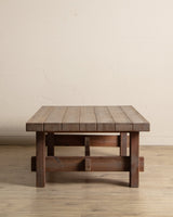 Brutalist Pine Coffee Table by Jens Lyngsoe, Denmark, 1970's - Lone Fox