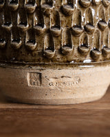 Brutalist Textured Studio Pottery Vase, American, 1980s - Lone Fox