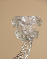 Bullicante Glass Candelabra Manner of Barovier & Toso, Italy, 1950's - Lone Fox