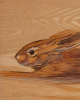 Bunnies painted on Wood by Louise Forbes, 1970's - Lone Fox