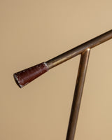 Burgundy Bauhaus Style Adjustable Desk Lamp, Italy, 1930s - 1950s - Lone Fox
