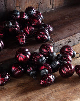 Burgundy Mercury Glass Mini Ornaments (Set of 36) - Lone Fox
