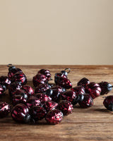 Burgundy Mercury Glass Mini Ornaments (Set of 36) - Lone Fox