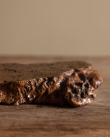 Burl Wood Table Lamp w/ Bamboo Shade, 1970's - Lone Fox