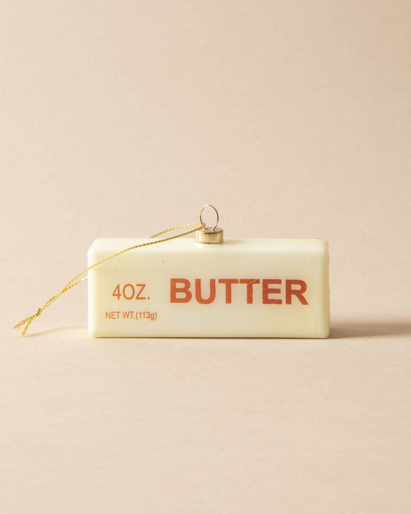 Butter Glass Ornament - Lone Fox