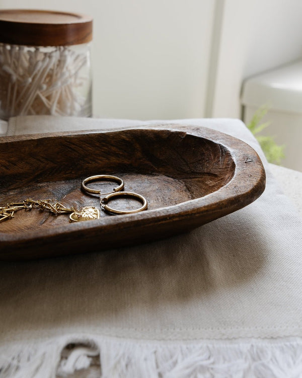 Camden Hand Carved Wood Bowl - Lone Fox