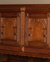 Carved Danish Oak Baroque Style Cabinet, 1950's - Lone Fox