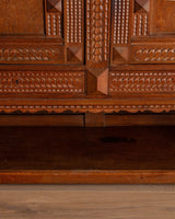 Carved Danish Oak Baroque Style Cabinet, 1950's - Lone Fox