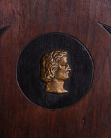Carved Eastlake Wall Pocket with Gilt Cameo, American, 19th Century - Lone Fox