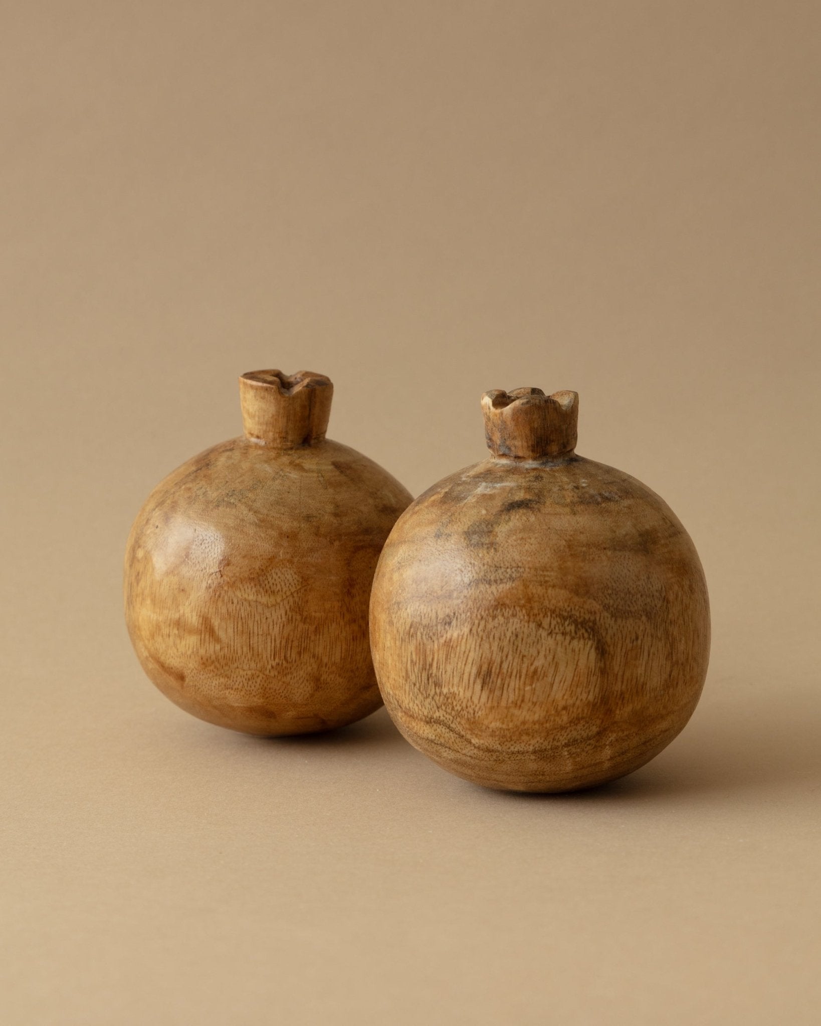 Carved Mango Wood Pomegranate - Lone Fox