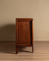 Carved Oak Sideboard w/ Crosshatch Motif, France, 1940's - Lone Fox