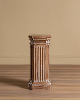 Carved Wood Pedestals, Italy, 1950's (2 Available) - Lone Fox