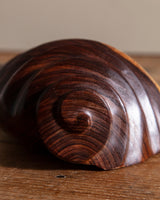 Carved Wooden Shell Object - Lone Fox