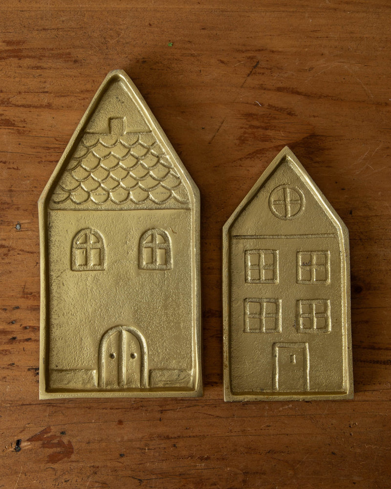 Cast Brass House Trays (Set of 2) - Lone Fox