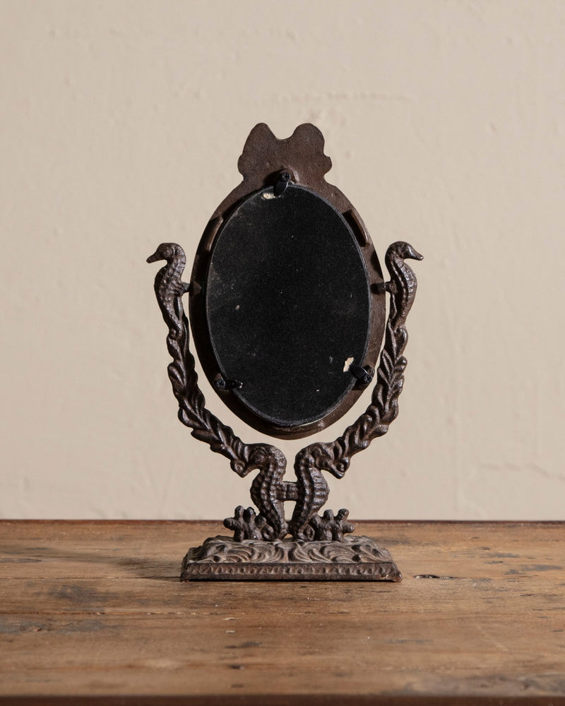 Cast Iron Seahorse Vanity Mirror - Lone Fox