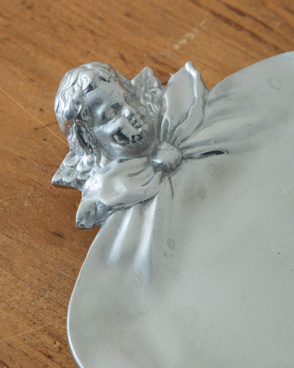 Cast Silver Cherub Tray - Lone Fox