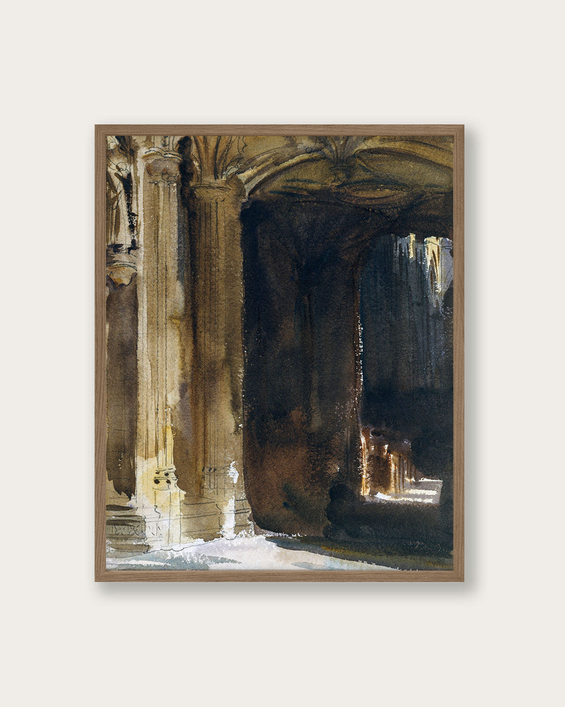 "Cathedral Interior" Art Print - Lone Fox