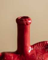 Ceramic Dala Horse Candlestick Holder in Ruby Red - Lone Fox