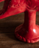 Ceramic Dala Horse Candlestick Holder in Ruby Red - Lone Fox