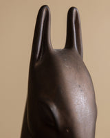 Ceramic Horse Head Sculpture, 1980s - Lone Fox