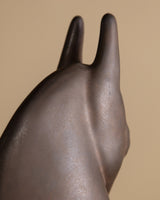 Ceramic Horse Head Sculpture, 1980s - Lone Fox