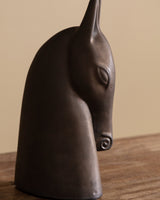 Ceramic Horse Head Sculpture, 1980s - Lone Fox