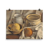 "Cermaic Pots & Apples" Art Print - Lone Fox