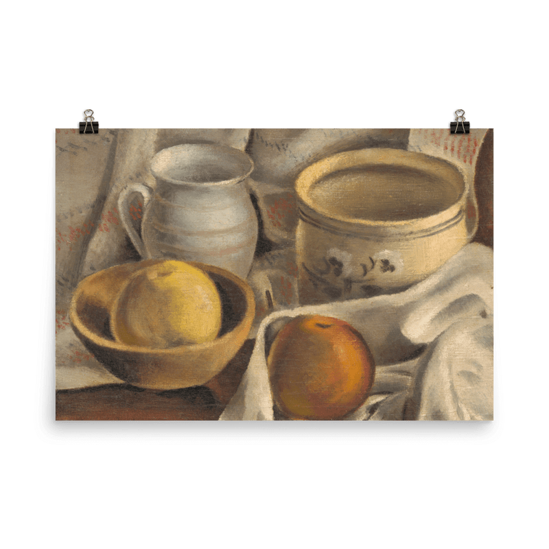 "Cermaic Pots & Apples" Art Print - Lone Fox