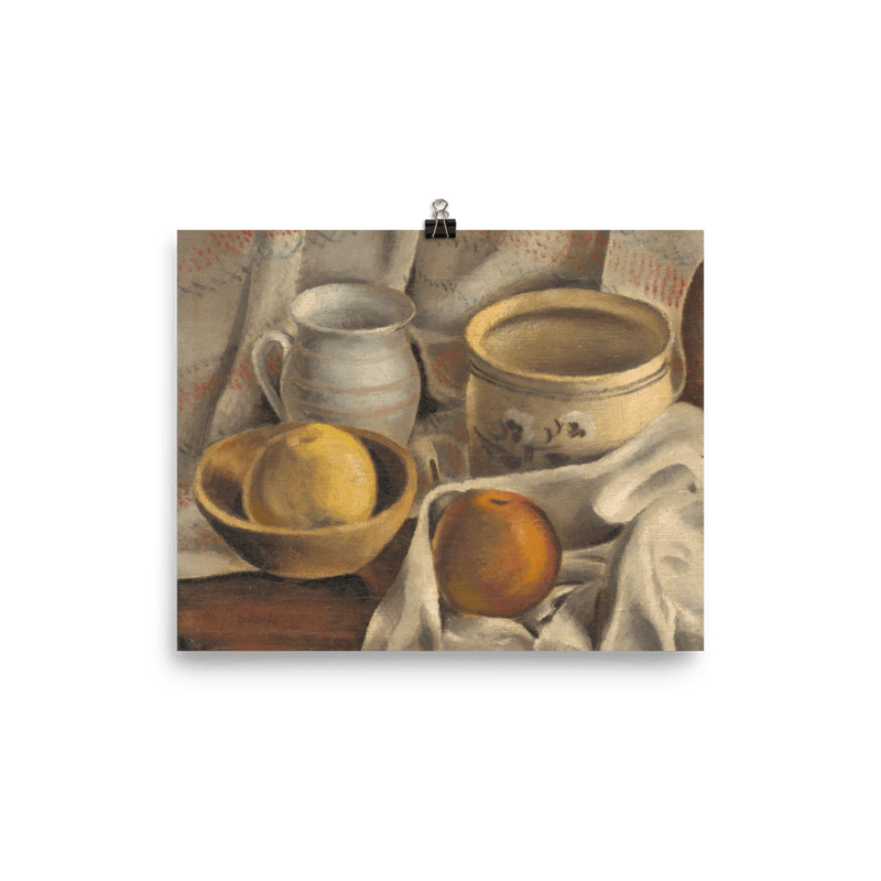 "Cermaic Pots & Apples" Art Print - Lone Fox