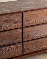 Cerused Oak Dresser on Arched Base, Manner of Paul Frankl, 1950's - Lone Fox