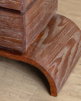 Cerused Oak Dresser on Arched Base, Manner of Paul Frankl, 1950's - Lone Fox