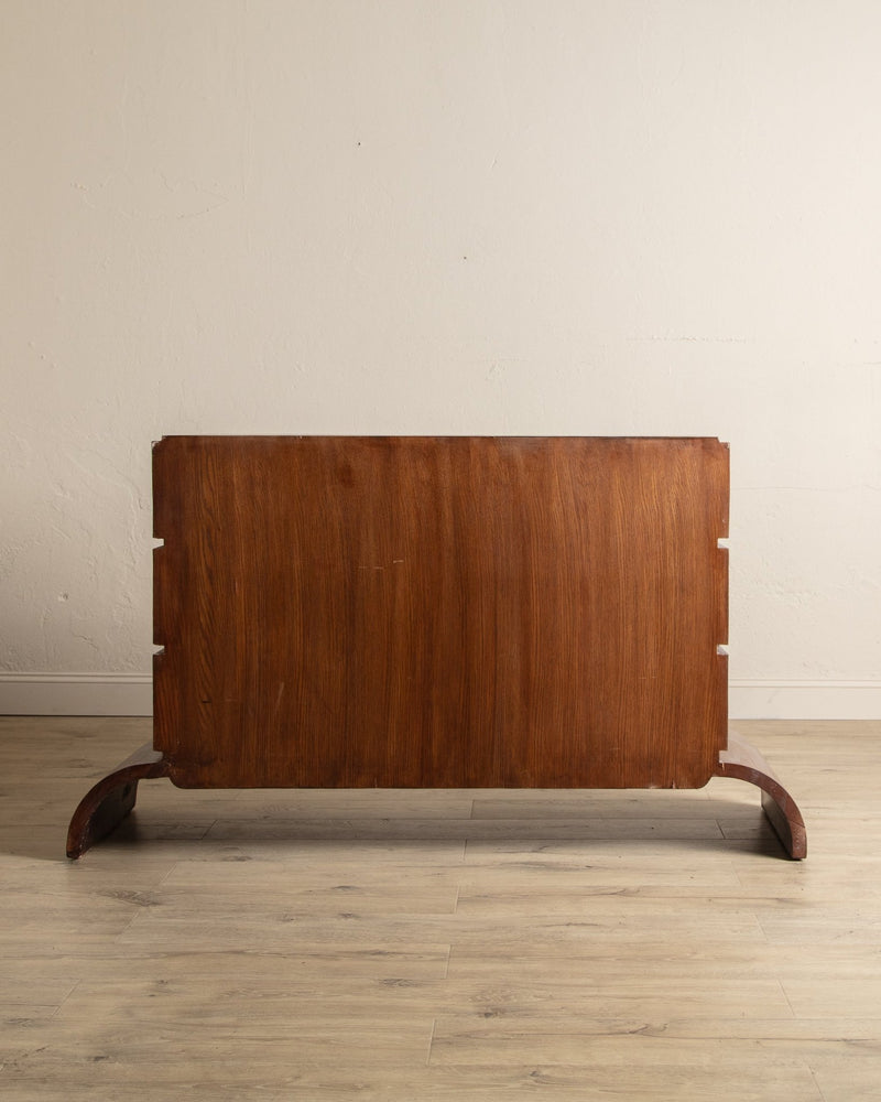 Cerused Oak Dresser on Arched Base, Manner of Paul Frankl, 1950's - Lone Fox