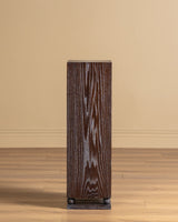 Cerused Oak Pedestals w/ Carved Ball Base, France, 1980's (2 available) - Lone Fox