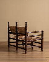 Charles Dudouyt Rope and Wood Bench, France, 1940s - Lone Fox