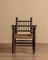 Charles Dudouyt Wood and Rope Armchair, France, 1950s - Lone Fox