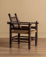 Charles Dudouyt Wood and Rope Armchair, France, 1950s - Lone Fox