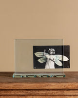 Chipped Base Glass Picture Frame, Italy, 1950's - Lone Fox