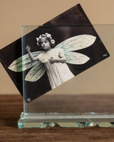 Chipped Base Glass Picture Frame, Italy, 1950's - Lone Fox