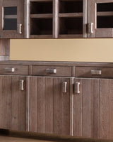 Christian IV Whitewashed Pine Sideboard Hutch by Hans Frydendal, 1970's - Lone Fox