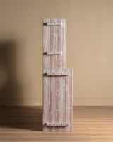 Christian IV Whitewashed Pine Sideboard Hutch by Hans Frydendal, 1970's - Lone Fox