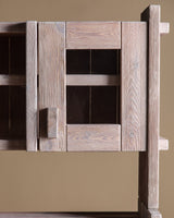 Christian IV Whitewashed Pine Sideboard Hutch by Hans Frydendal, 1970's - Lone Fox