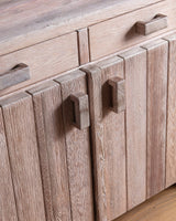 Christian IV Whitewashed Pine Sideboard Hutch by Hans Frydendal, 1970's - Lone Fox