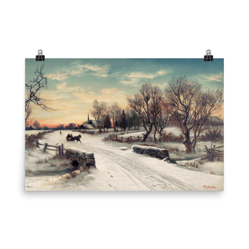 "Christmas Morn" Art Print - Lone Fox