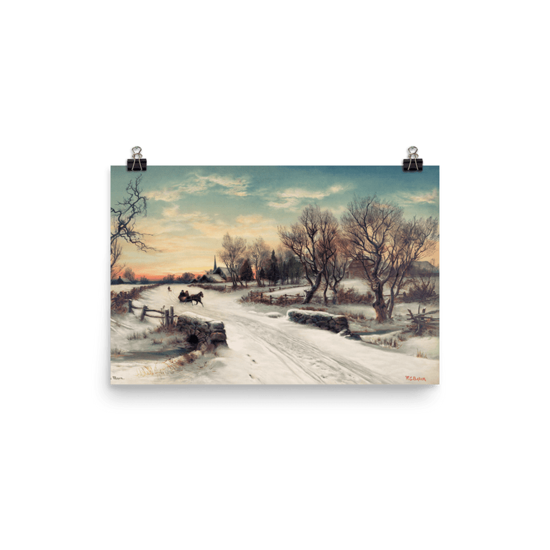 "Christmas Morn" Art Print - Lone Fox