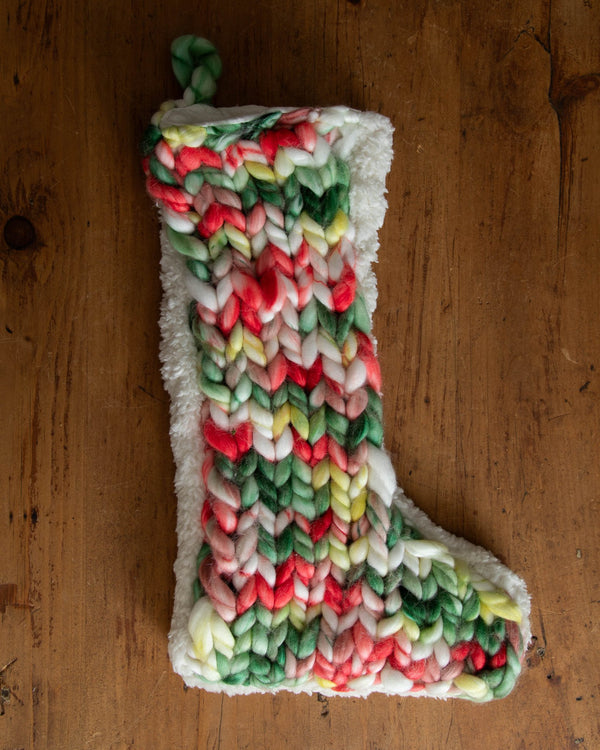 Chunky Knit Stocking - Lone Fox